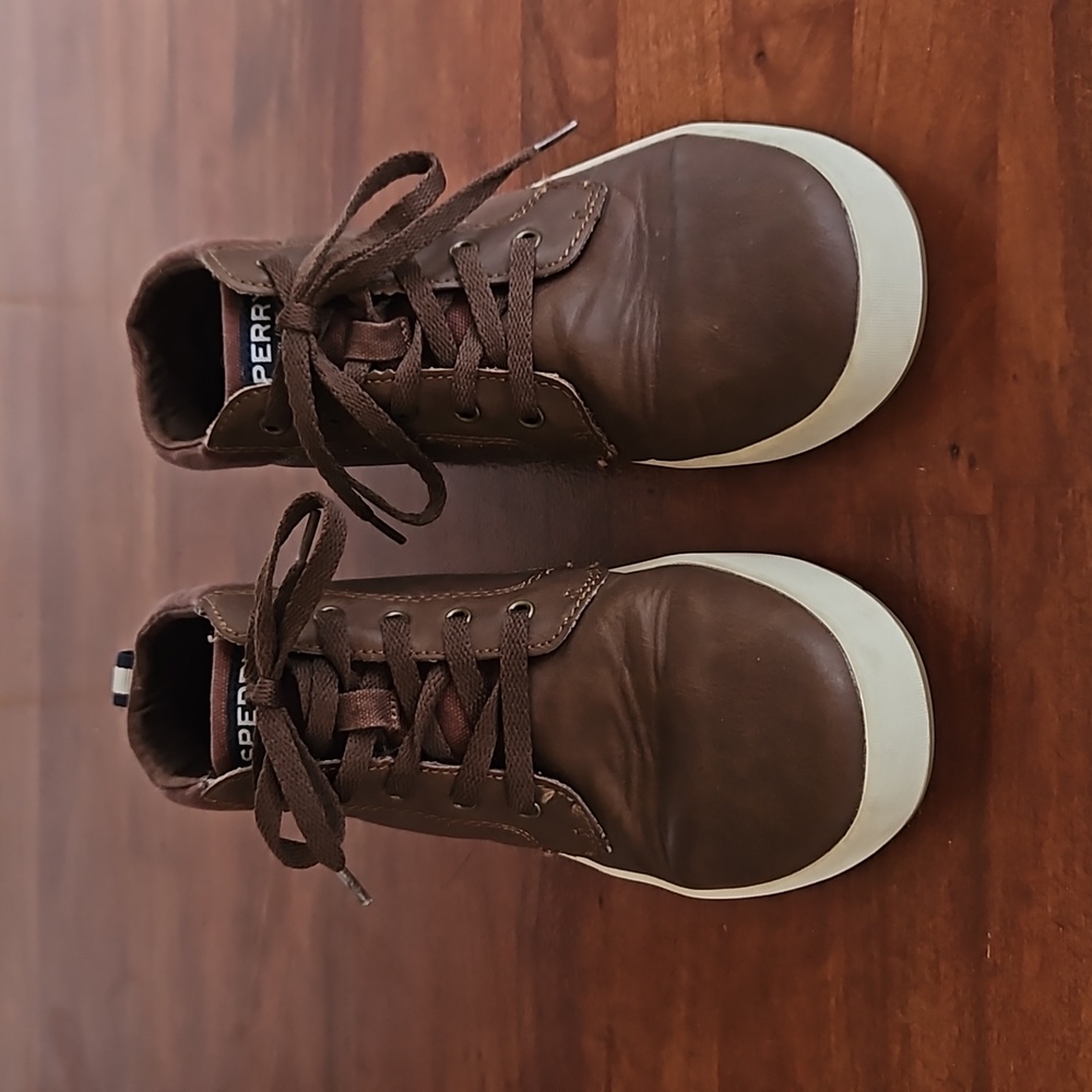 EUC BOYS SPERRY HI TOP